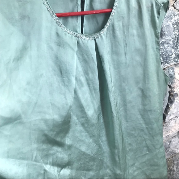 Violet & Claire jewel neck tank style blouse Mint green size 1X - Picture 9 of 12